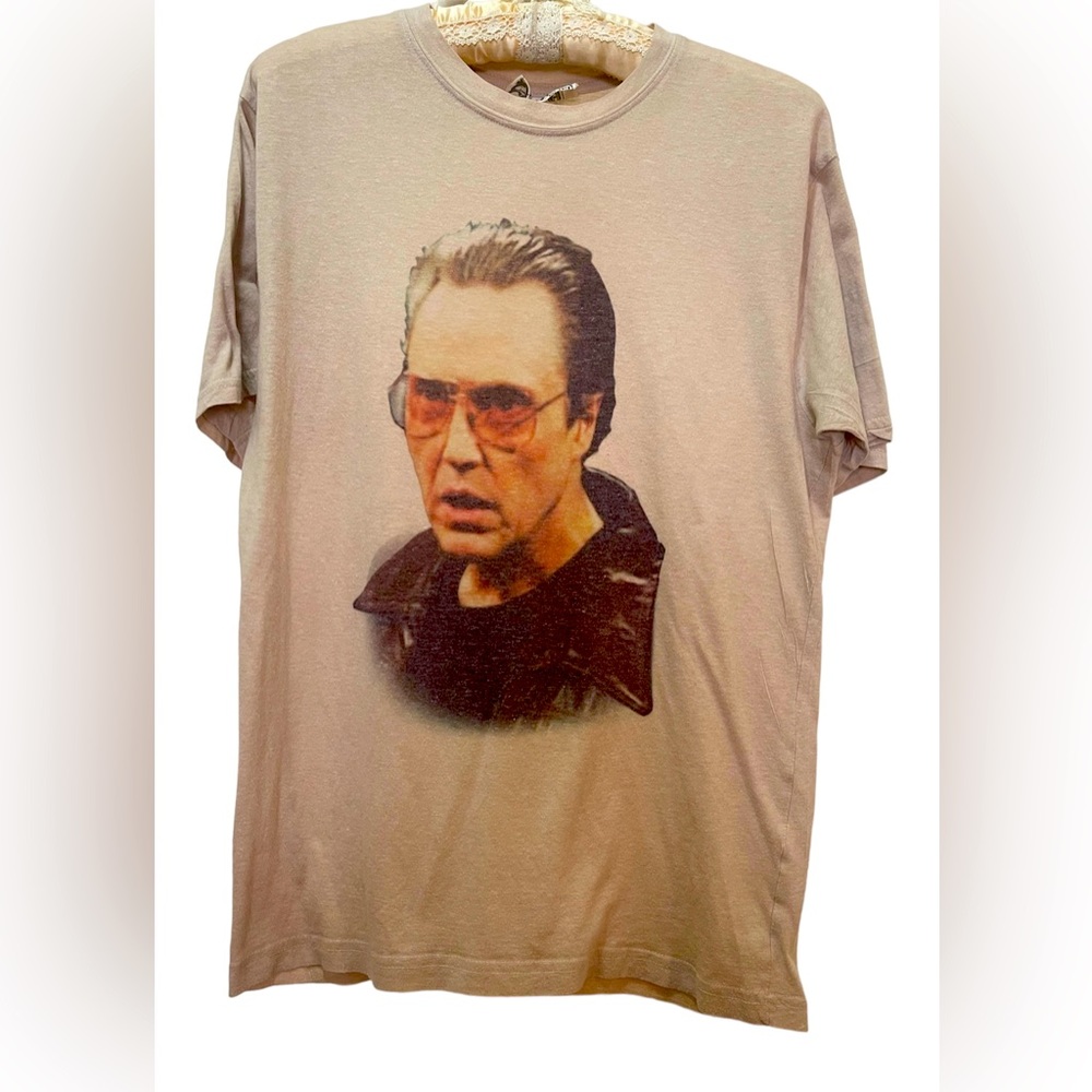 Vintage Y2K Era Christopher Walken T-Shirt by Changes, Size Large